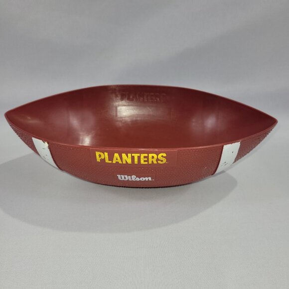 Planters Peanuts Wilson Football Nut Tray 12" Vintage Plastic Snack Candy Dish - Picture 1 of 3